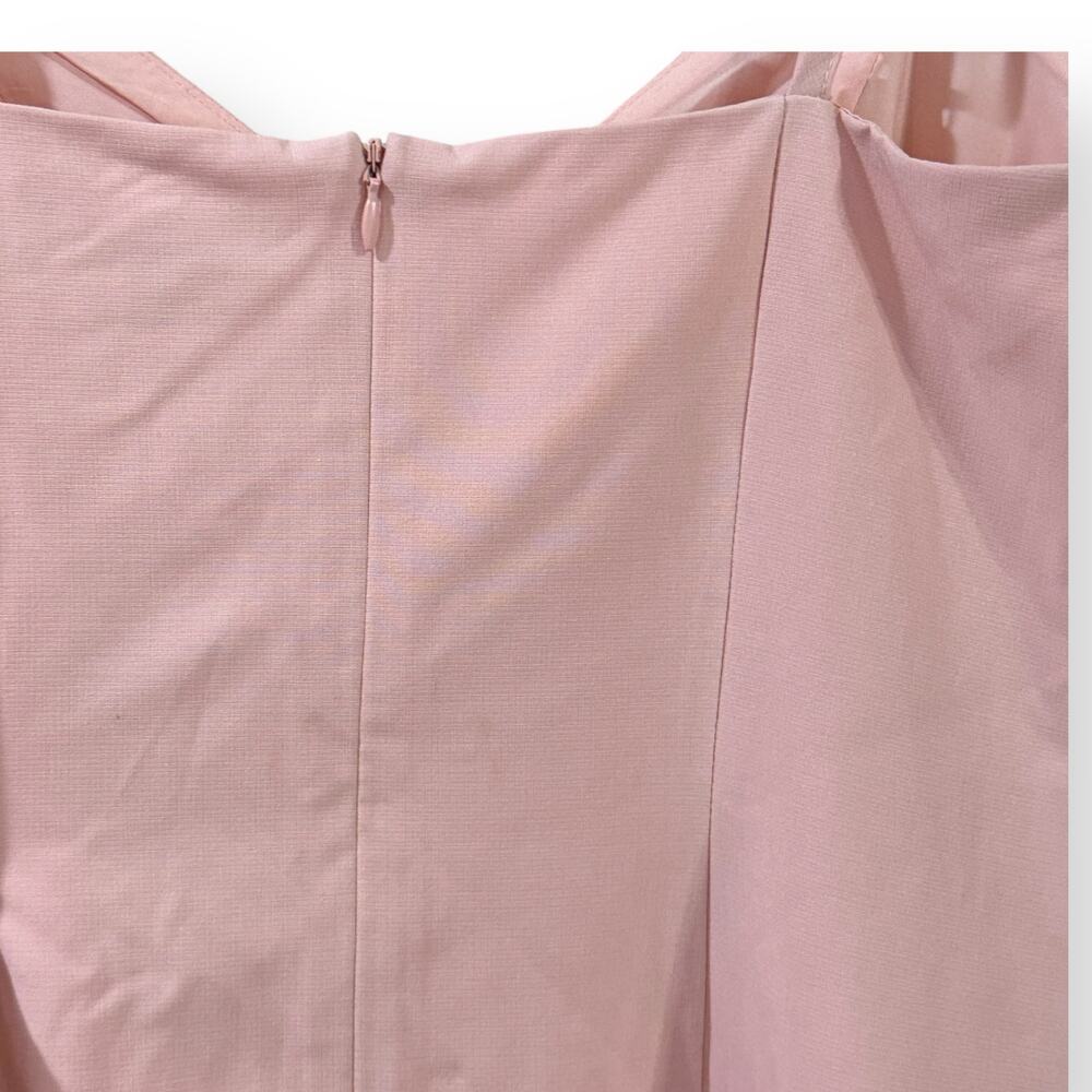 Lulus Sultry Moments Mini Dress Womens Small Blush Pink Plunge V-Neck Sleeveless - Picture 8 of 11